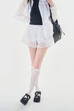 Nysa lace pattern knee-socks