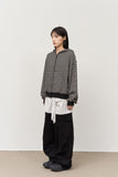 Pars Cropped Striped Zip Up