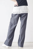 Lunine shirring layered pants