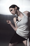 ode dual button halter sleeveless