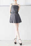Elfin Belted Pleated One Piece