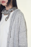 Bettie sheer button up hoodie