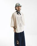 【ANGLAN x HEKA】Wood Bone Half Tee