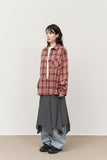 (W) Tap Striped Skirt