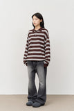 Autumn Striped Collar Knit