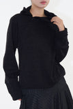 Leven zip-up hood sweater