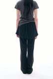 Caligo layered skirt pants