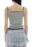 Zelia henley ribbed top