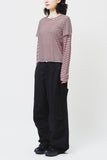 (W) Mone Striped Layered Top