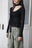 Holic See-Through Scarf Tee