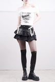 Serena Ribbon Denim Skirt