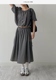 [Setup Available] Denma Cargo Banding Flare Skirt