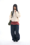 Myro pin-tuck selvage denim pants