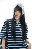 Javel stripe loose tee