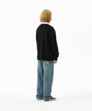 TRACK COLLAR SWEATSHIRT