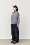 (W) Cody Highneck Striped Top