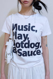 Hotdog printing regular tee