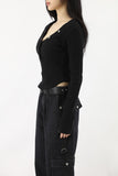 Lena Deep V Snack Tee
