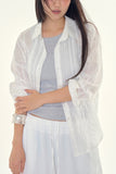 Pure line sheer shirt