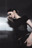 Noir Lace Slash Tee