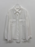 Gente Two Pocket See-Through Blouse