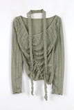 Holic See-Through Scarf Tee