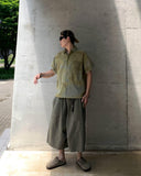 Garments Washed Cut Bermuda Pants