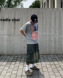USA Flag Crop Short Sleeve Tee