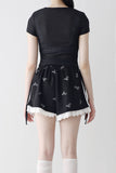 RENDA LAYERED SHIRTING T-SHIRT