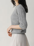 [Premium] Whole Garment Moare Rib Knit