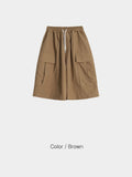 Nylon Cargo Pocket Bermuda Pants