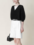 [Premium] Whole Garment Ash One Button Cardigan