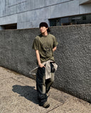 Curve Line Tuck Denim