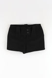 Mini wool shorts