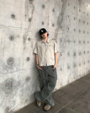 Deep Dyeing Cargo Pocket Pants