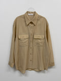 Gente Two Pocket See-Through Blouse