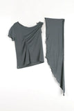 Three Way Shoulder Wrap Tee