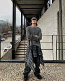 Pigment Henley Neck Waffle Long Sleeve