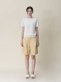 [Premium] Whole Garment Linne Round Short Sleeve Knit
