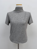 Tom Ribbed Mockneck Half T-Shirt