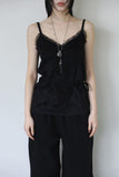 Velvet lace sleeveless