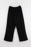 Lining mink fur) Ponpo easy banding pants
