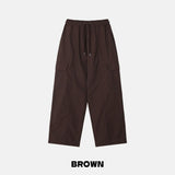 Slick Cargo Brushed Wide Pants