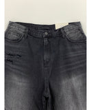 Dark Destroyed Damage Bermuda Denim