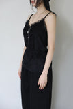 Velvet lace sleeveless