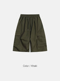 Twill Cotton Cargo Bermuda Pants