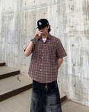 Pia Color Check Short Sleeve Shirt