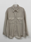 Gente Two Pocket See-Through Blouse