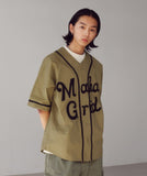 SERIF LOGO BASEBALL SHIRT