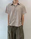 Soy Linen Check Short Sleeve Shirt